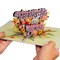 Paper Love 3D Pop Up Card - Floral Thinking Of You Greeting, Perfect for Fall & Just Because - 5" x 7" Cover with Note Tag